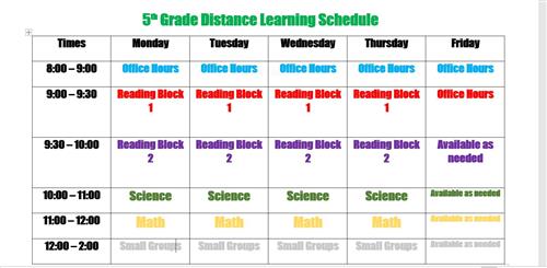 Schedule 